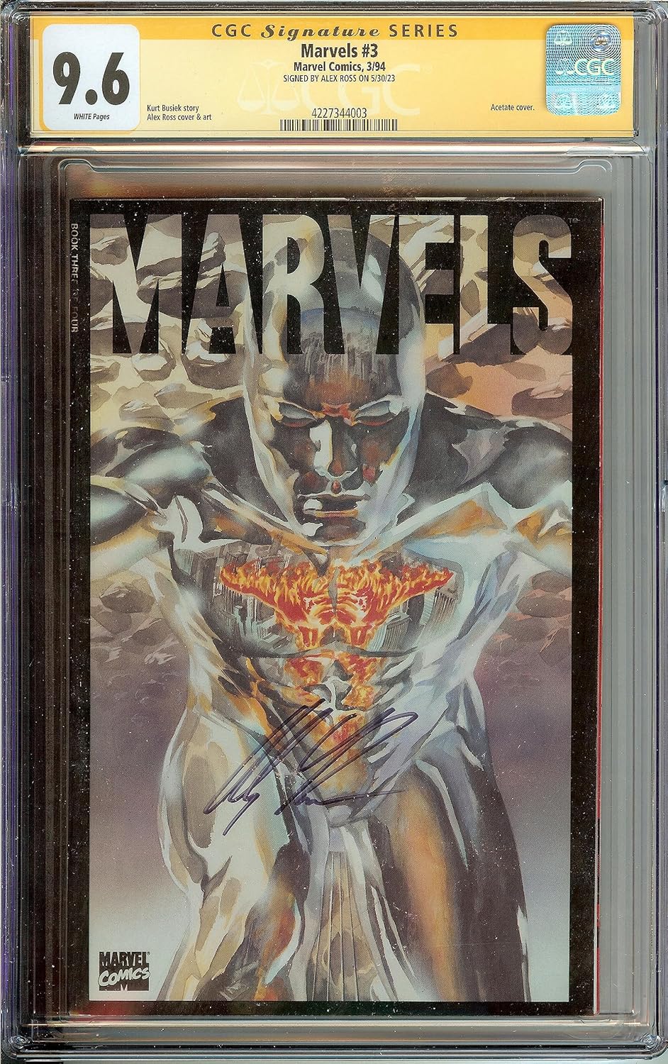Marvels #3 CGC 9.6 Signed by Alex Ross