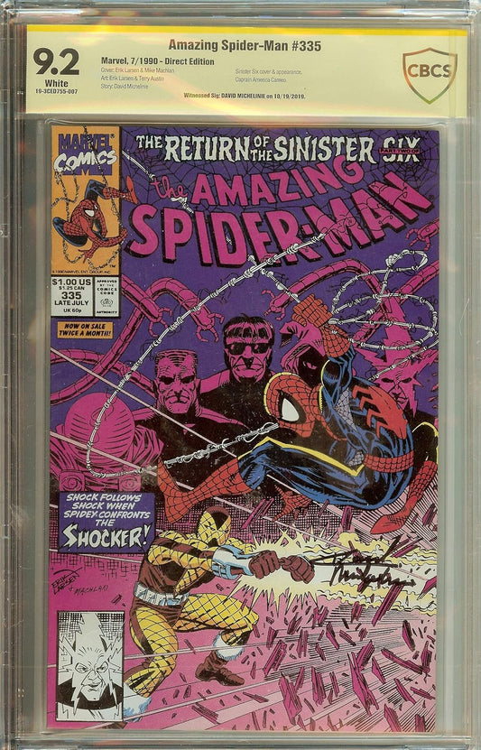 Amazing Spider-Man #335 CBCS (not CGC) 9.2 David Michelinie