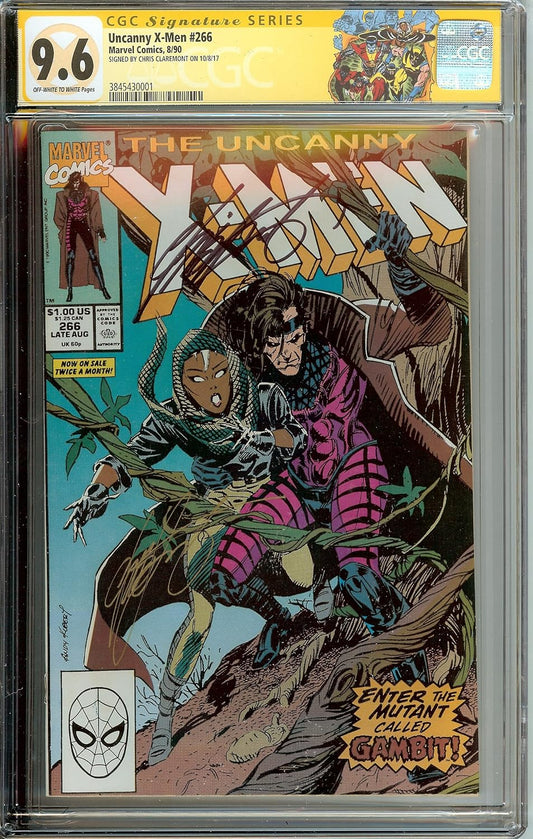 Uncanny X-Men #266 CGC 9.6 Signed Chris Claremont 1st Gambit