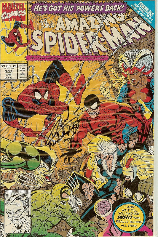 *SIGNED* Amazing Spider-Man #339 NM David Michelinie
