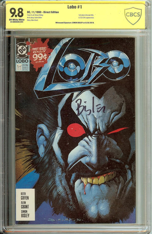 Lobo #1 1991 CBCS 9.8 Signed Simon Bisley