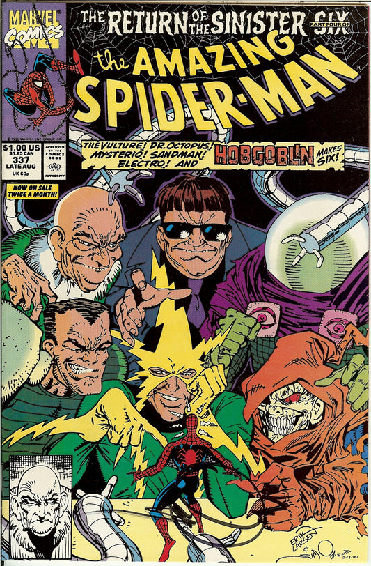 Amazing Spider-Man #337 Signed Walt Simonson COA