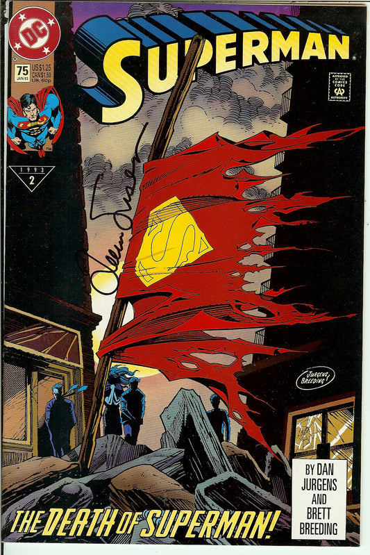 Superman #75 Signed Louise Simonson with COA